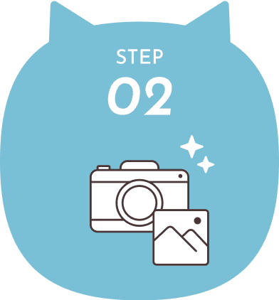 STEP 2: カメラで写真を撮影する